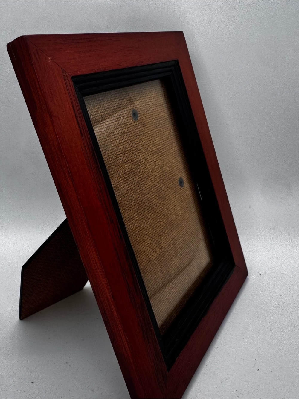 Classic Wooden Picture Frame with Black Inner Trim - Brown - Picture 3 of 5